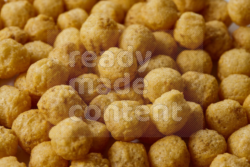 Puffs snacks on white background