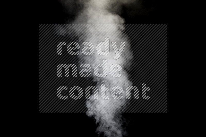 irregular white smoke on black background.