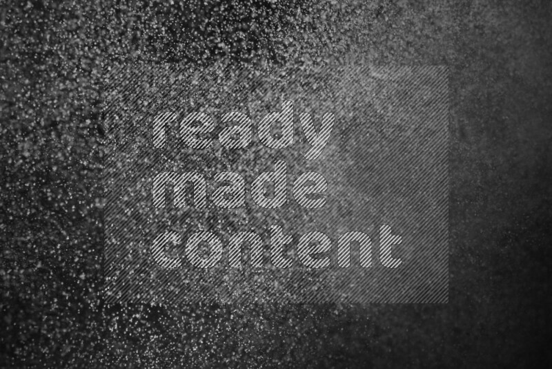 Snow spray on black background