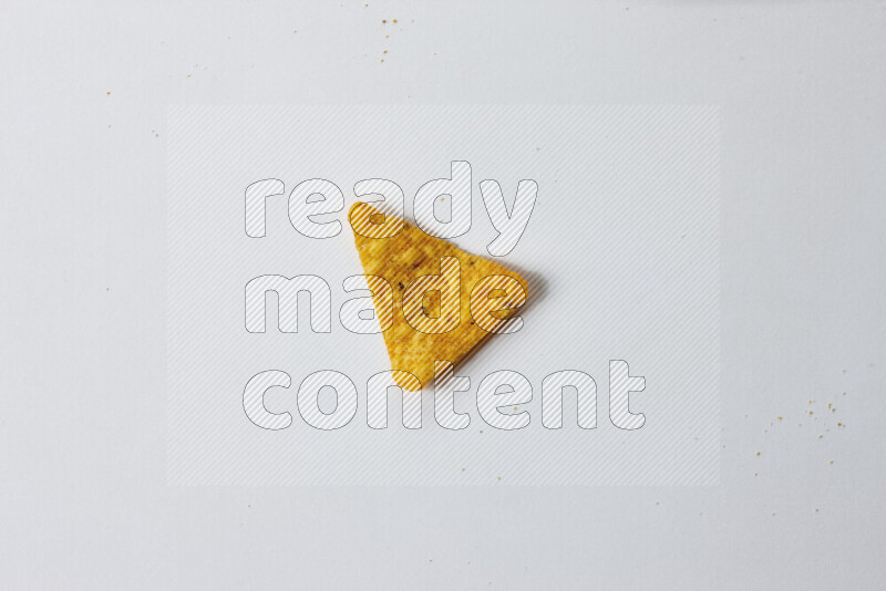 Nachos snacks on white background