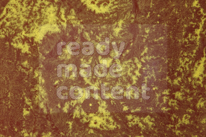 تظهر الصورة أشكال مختلفة من تداخلات اللون الأحمر والأصفر