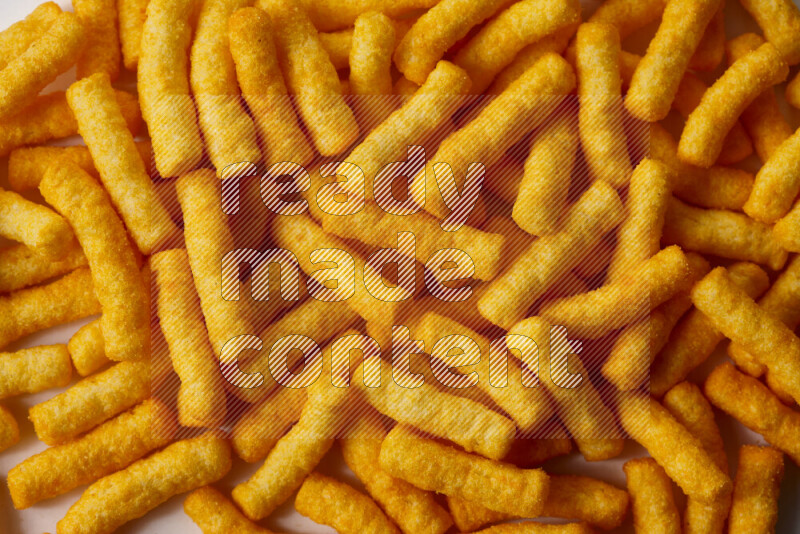 وجبات خفيفه علي خلفية بيضاء