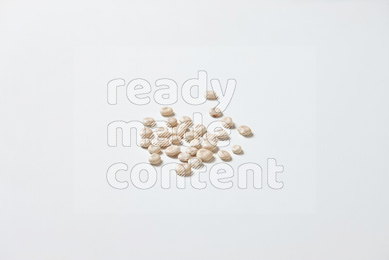 Lupin Beans on white background