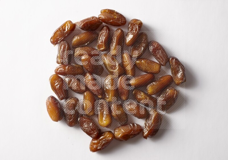 Dates on white background