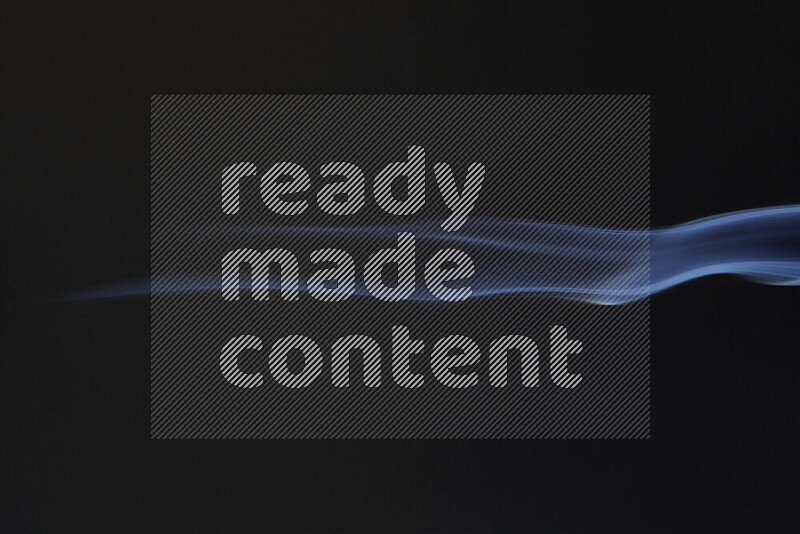 Motion of wavy smoke isolated on dark background