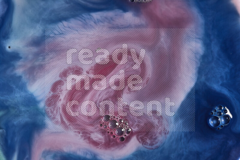 لقطة مقربة لأنماط دوامية باللون الأزرق والأحمر والأبيض