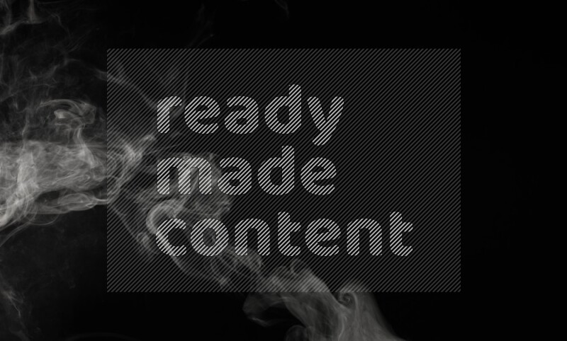 irregular white smoke on black background.