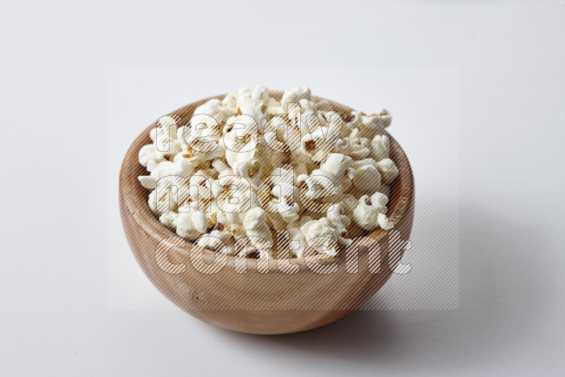 Popcorn snacks on white background