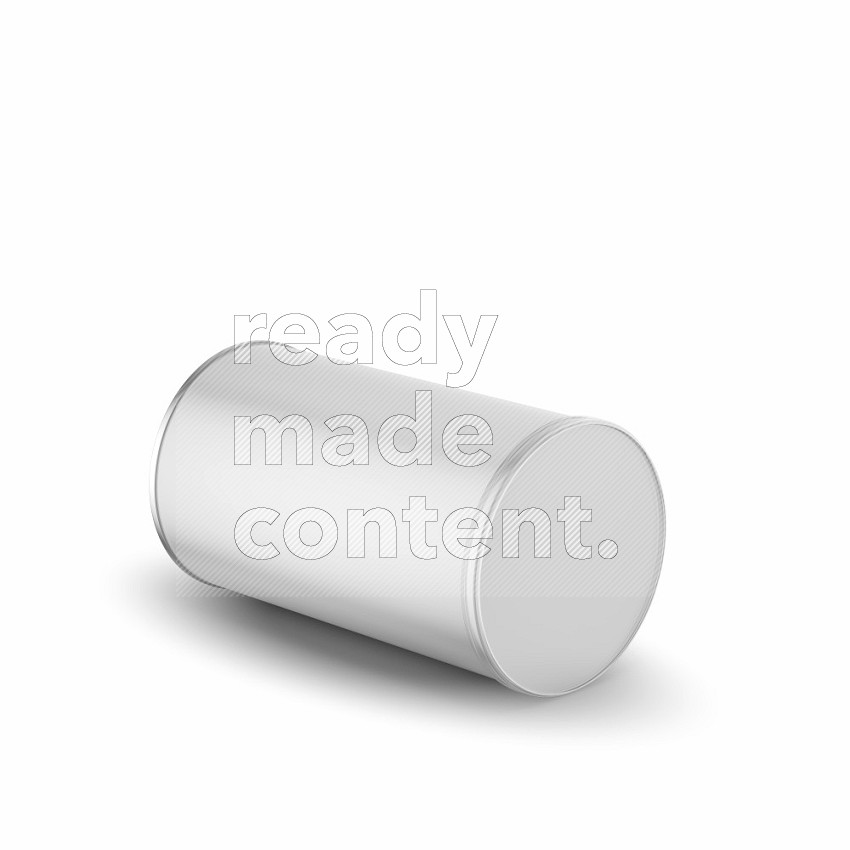 Kraft paper tube mockup with glossy label and plastic cap isolated on white background 3d rendering